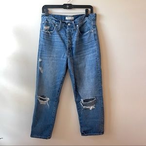 Madewell Dad Jeans - high waisted button fly